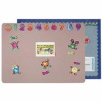 Aarco Products Radius Edge Cappuccino Vinyl Wrapped Display Board- 48 x 48 in.
