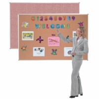 Aarco Products Radius Corner Aluminum Frame Sage Vinyl Bulletin Board- Sage - 48 x 72 in.