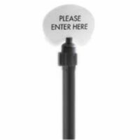 Aarco Products  Frameless Oval Sign - Please Enter Here