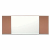 Aarco Products Combination Tackboard at Each End- Sedona - 4 x 10 ft.
