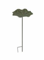 29 Inch Artificial Lotus Leaf Decorative Outdoor Bird Feeder / Bird Bath Garden Stake