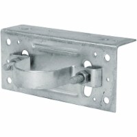 Midwest Air Tech Adjustable 2-3/8 in. Steel Fence Post Adapter Clamp 328598C