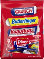 Butterfinger and Co. Bulk Mix of Mini Butterfinger CRUNCH and Baby Ruth Candy Bars