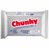 Chunky Milk Chocolate with Peanuts and Raisins Individually Wrapped Candy Bar Perspective: Main