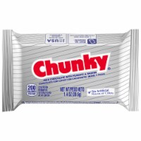 Chunky Milk Chocolate with Peanuts and Raisins Individually Wrapped Candy Bar Perspective: Main