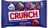 Crunch® Milk Chocolate with Crisped Rice Hearts Candy Valentine Perspective: Main
