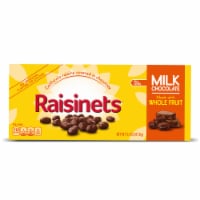 Raisinets Milk-Chocolate-Covered California Raisins, 3.1 oz, Movie Theater Candy Box Perspective: Main