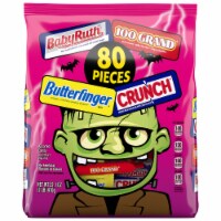Butterfinger CRUNCH Baby Ruth and 100 Grand Mini and Fun Size Bars Trick or Treat Candy
