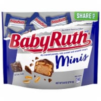 Baby Ruth, Chocolatey, Peanut Caramel Minis Candy Bars, Resealable Share-Size Bag, 9.6 oz Perspective: Main