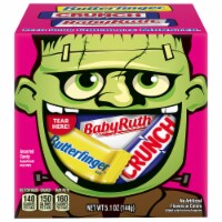 Butterfinger CRUNCH and Baby Ruth Monster Boo Box Assorted Mini Size Chocolate Candy Bars