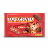 100 Grand Crispy Milk Chocolate with Caramel, Fun Size Individually Wrapped Candy Bars, 10 oz, 1 Bag Perspective: Main