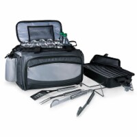 Vulcan Portable Propane Grill & Cooler Tote, Black with Gray Accents