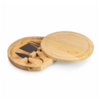Brie Cheese Cutting Board & Tools Set, Rubberwood