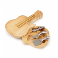 Guitar Cheese Cutting Board & Tools Set, Bamboo