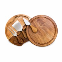 Acacia Brie Cheese Cutting Board & Tools Set, Acacia Wood