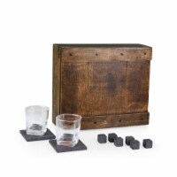 Whiskey Box Gift Set, Oak Wood