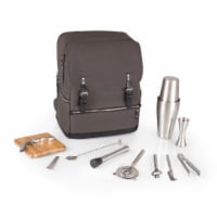 Bar-Backpack Portable Cocktail Set, Gray