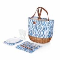 Promenade Picnic Basket, Moroccan Watercolor Pattern Perspective: Main