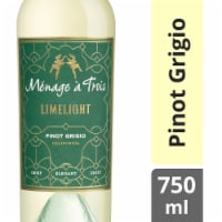 Menage a Trois Limelight Pinot Grigio California White Wine 750 ml Perspective: Main