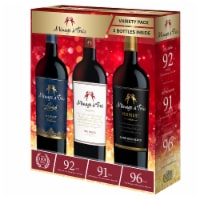 Menage a Trois Midnight Dark Red & Lavish Merlot California Red Blend Wine Perspective: Main