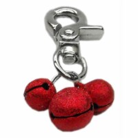 Mirage Pet Products 11-02 RD Lobster Claw Bell Charm Red .