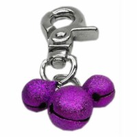 Mirage Pet Products 11-02 PR Lobster Claw Bell Charm Purple .