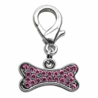 Mirage Pet Products 11-04 PK Lobster Claw Bone Charm Pink