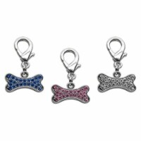 Mirage Pet Products 11-04 CL Lobster Claw Bone Charm Clear