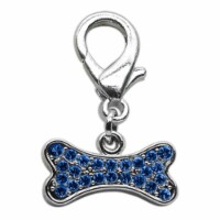 Mirage Pet Products 11-04 BL Lobster Claw Bone Charm Blue