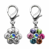 Mirage Pet Products 11-07 CL Lobster Claw Flower Charm Clear