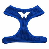 Mirage Pet Products 70-05 XLBL Butterfly Design Soft Mesh Harnesses Blue Extra Large
