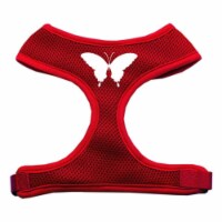 Mirage Pet Products 70-05 SMRD Butterfly Design Soft Mesh Harnesses Red Small