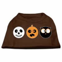 Mirage Pet 51-175 XSBR the Spook Trio Screen Print Dog Shirt, Brown - Extra Small 8