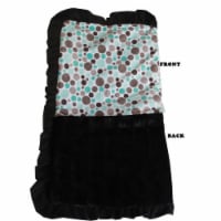 Mirage Pet 500-125 AqDtHL Luxurious Plush Pet Blanket, Aqua Party Dots - Size 0.5