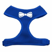 Mirage Pet Products 70-33 XLBL Bow Tie Screen Print Soft Mesh Harness Blue Extra Large