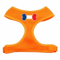 Bone Flag France Screen Print Soft Mesh Pet Harness Orange Large