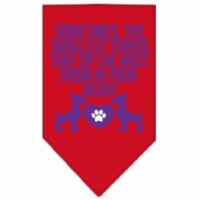 Mirage Pet Products66-139 SMRD Smallest Things Screen Print Bandana, Red - Small