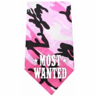 Mirage Pet Products511-19 PKC Most Wanted Screen Print Bandana, Pink Camo