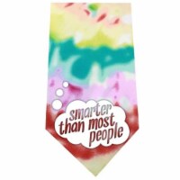 Mirage Pet Products512-24 TD Smarter than Most People Screen Print Bandana, Tie Dye