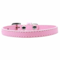 Mirage Pet Products509-1 LPK-8 Omaha Plain Puppy Collar, Light Pink - Size 8