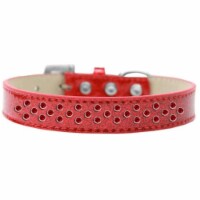 Mirage Pet Products615-24 RD-12 Sprinkles Ice Cream Red Crystals Dog Collar, Red - Size 12