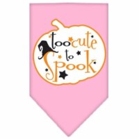 Mirage Pet Products66-141 LGLPK Too Cute to Spook Screen Print Bandana, Light Pink - Large