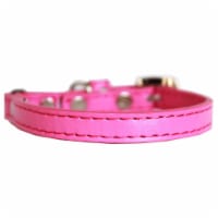 Mirage Pet 625-5 BPK14 Premium Plain Cat Safety Collar, Bright Pink - Size 14