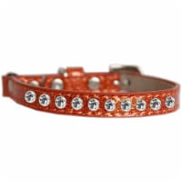 Mirage Pet 625-8 OR12 Clear Jewel Ice Cream Cat Safety Collar, Orange - Size 12