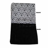 Mirage Pet 500-136 FnBkCB Luxurious Plush Carrier Blanket, Fancy Black