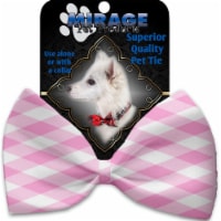 Mirage Pet 1154-BT Baby Pink Plaid Pet Bow Tie