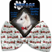 Mirage Pet 1277-BT Christmas Trains Pet Bow Tie