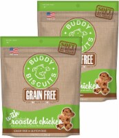 Buddy Biscuits Grain Free Soft & Chewy Dog Treats, Roasted Chicken, 2 Pack, 5oz Each
