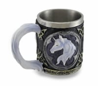White Unicorn Drinking Tankard Tribal Coffee Cup Mug