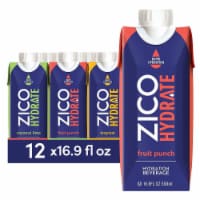 ZICO Hydrate Sports Drink Variety Pack, 16.9 Fluid Ounce (Pack of 12)